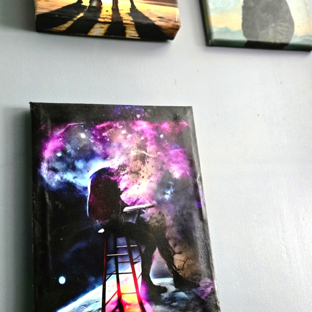 Cosmic knowledge Hand-painted 11x14 - Picture 4 of 8